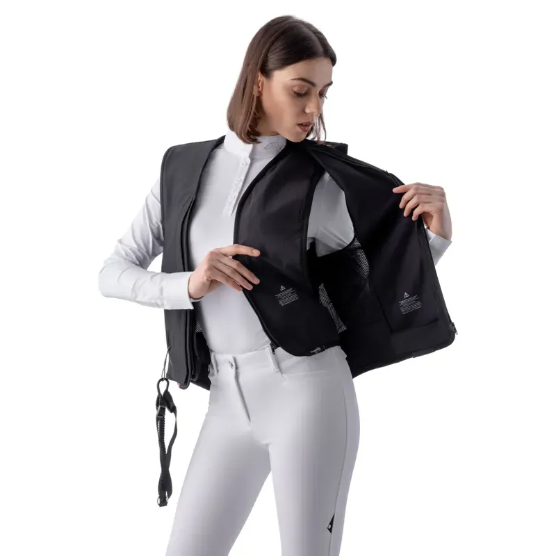 Equiline Belmove Unisex Air Jacket with Level 2 Back Protector - Black-5