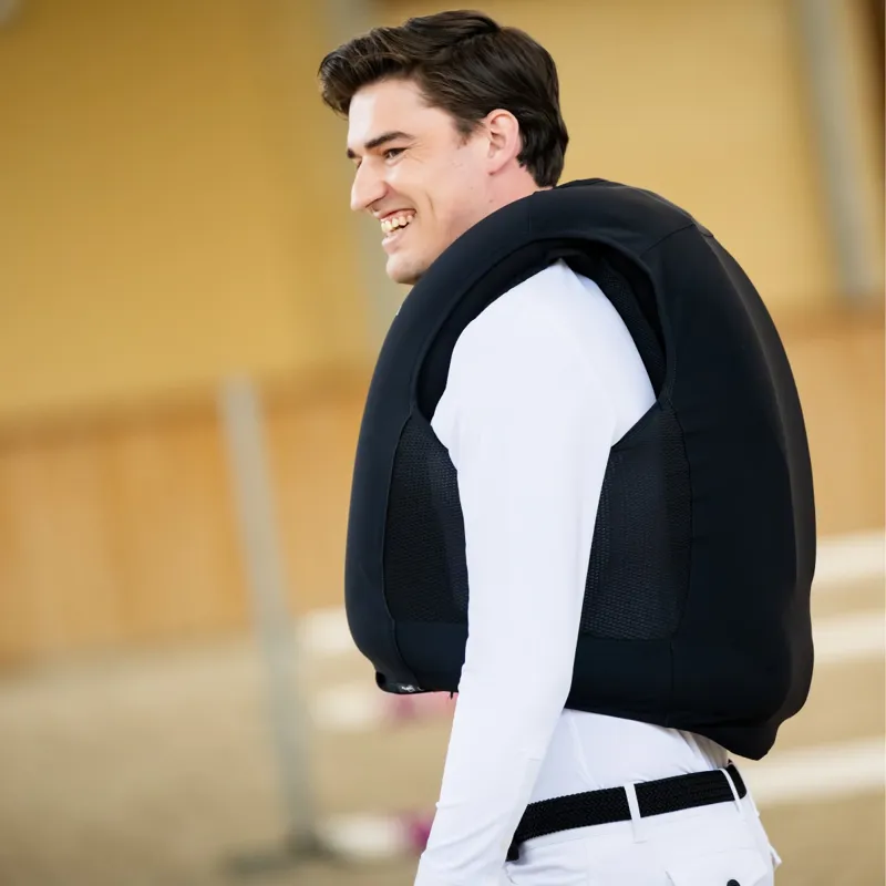 Equiline Belmove Unisex Air Jacket with Level 2 Back Protector - Black-3