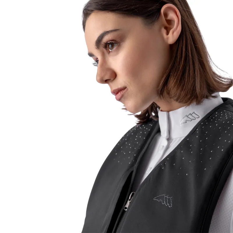 Equiline Belmove Strass Unisex Air Jacket with Level 2 Body Protector - Black-4
