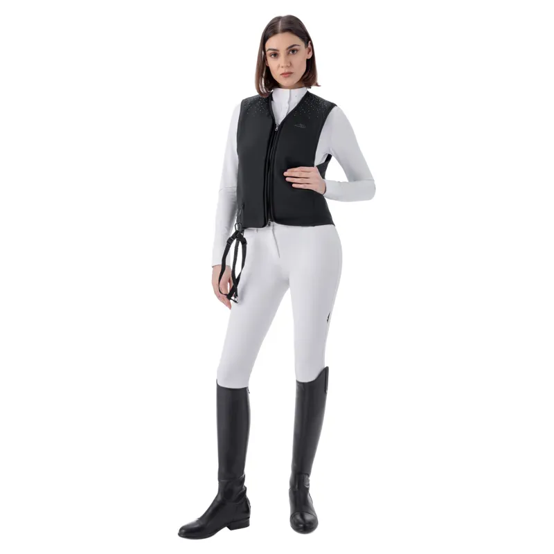 Equiline Belmove Strass Unisex Air Jacket with Level 2 Body Protector - Black-1