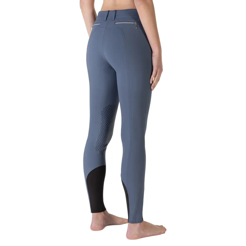 Equiline Eqash Strass Knee Grip Womens Breeches - Avio-3