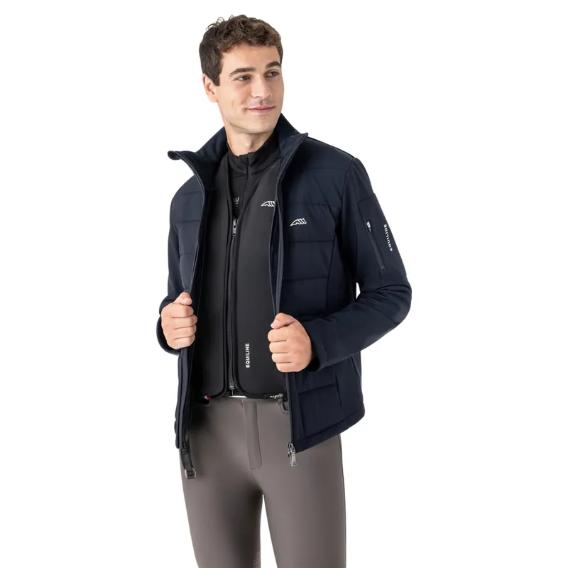 Equiline Exot Mens Airbag-Compatible Softshell Jacket - Navy-1