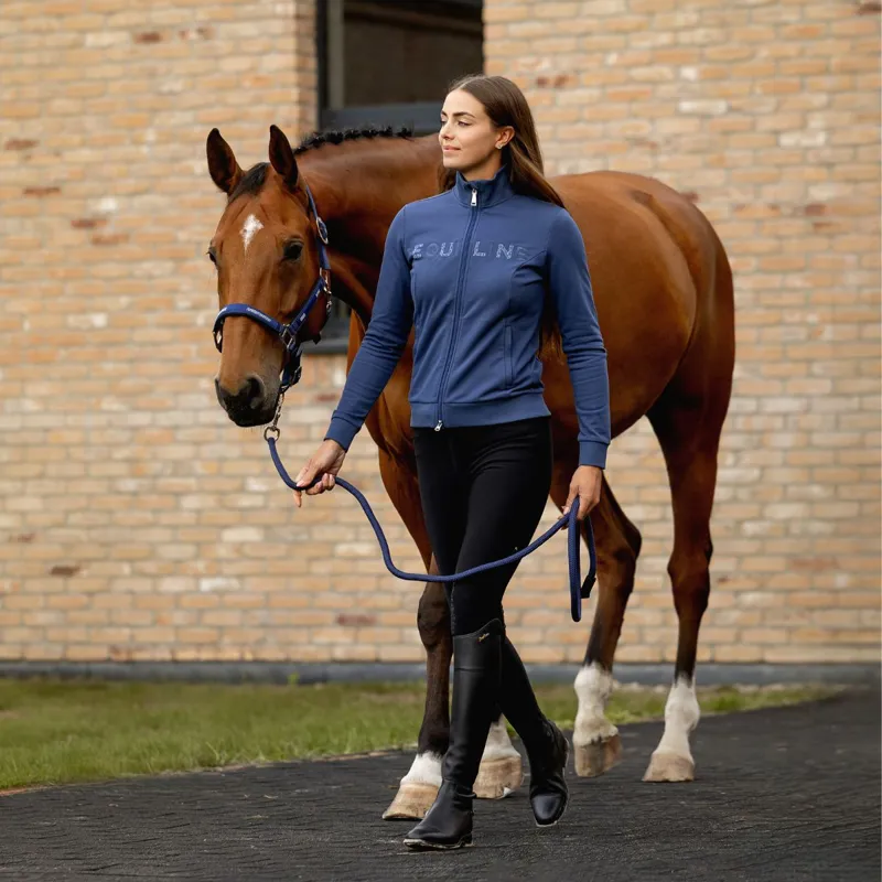 Equiline Enras Womens Full Zip Sweatshirt - Dark Denim-1