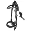 Equiline Rolled Double Bridle - Black