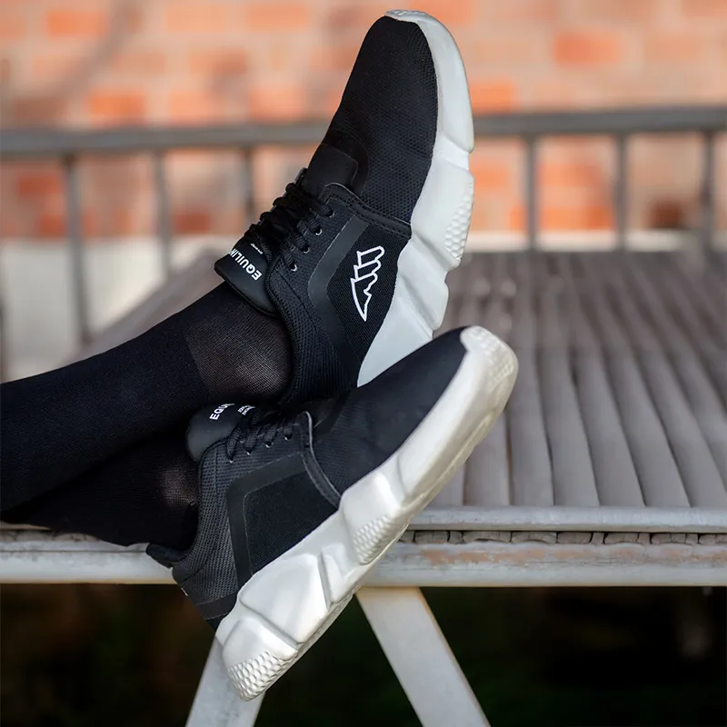 Equiline Runy Unisex Trainers - Black-2