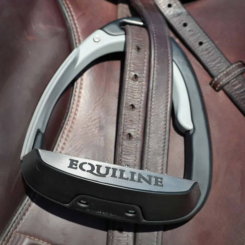 Equiline X-Cel Breakaway Jump Stirrups - Grey-2