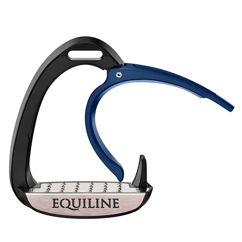 Equiline X-Cel Breakaway Jump Stirrups - Navy Blue-3