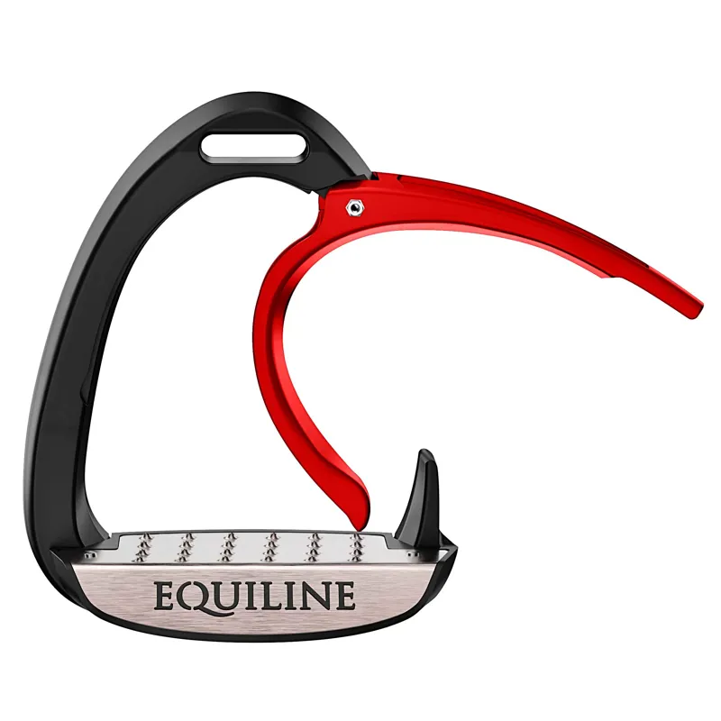 Equiline X-Cel Breakaway Jump Stirrups - Red-1
