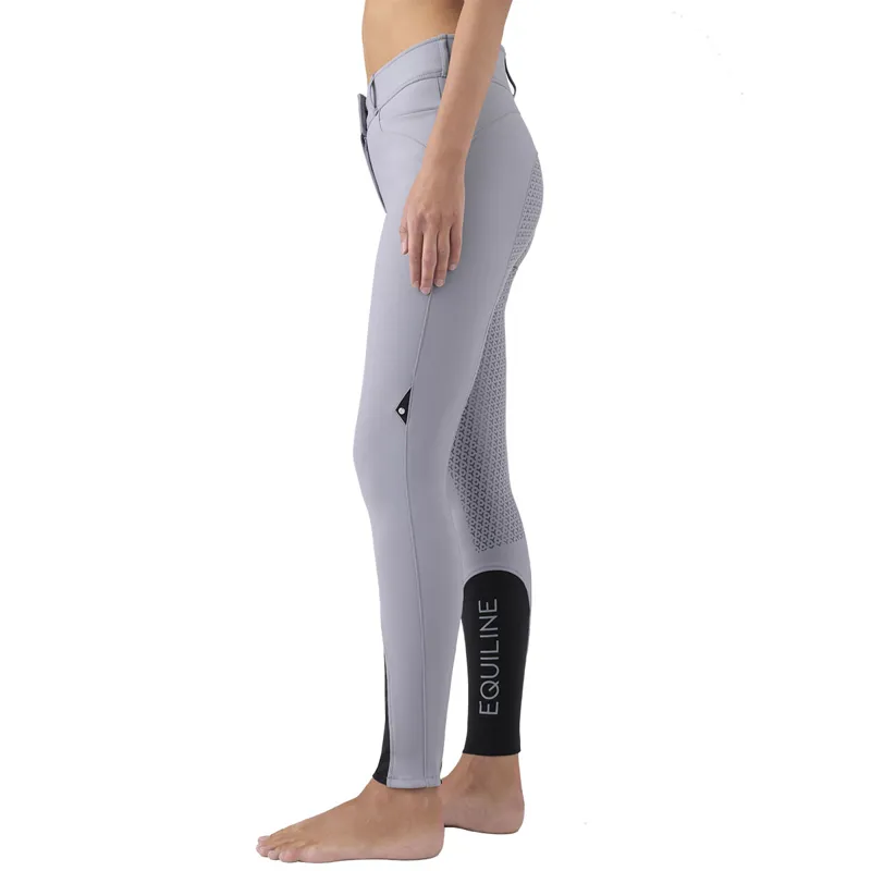 Equiline Edrifh High Waist Full Grip Ladies Breeches - Quicksilver-2