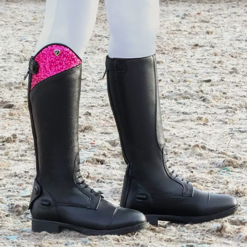 Hy Equestrian Eren Junior Tall Riding Boots - Black-1