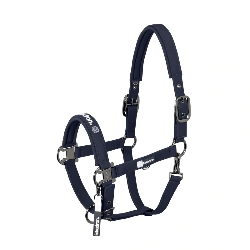 Eskadron Dynamic Softshell Double Pin Headcollar - Navy Pre-Order