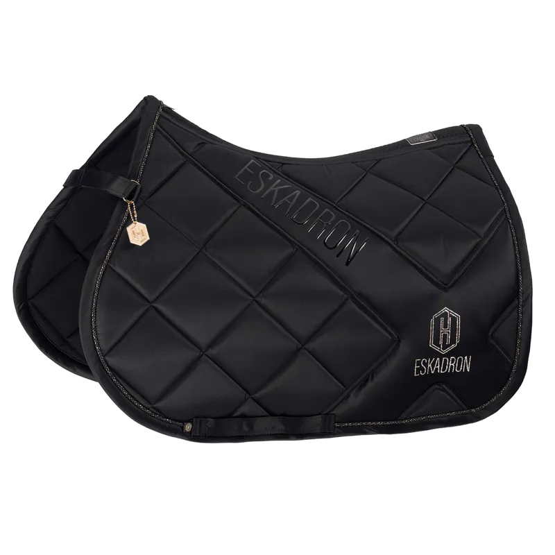 Eskadron Heritage Bicross MattGloss Jump Saddlecloth - Black