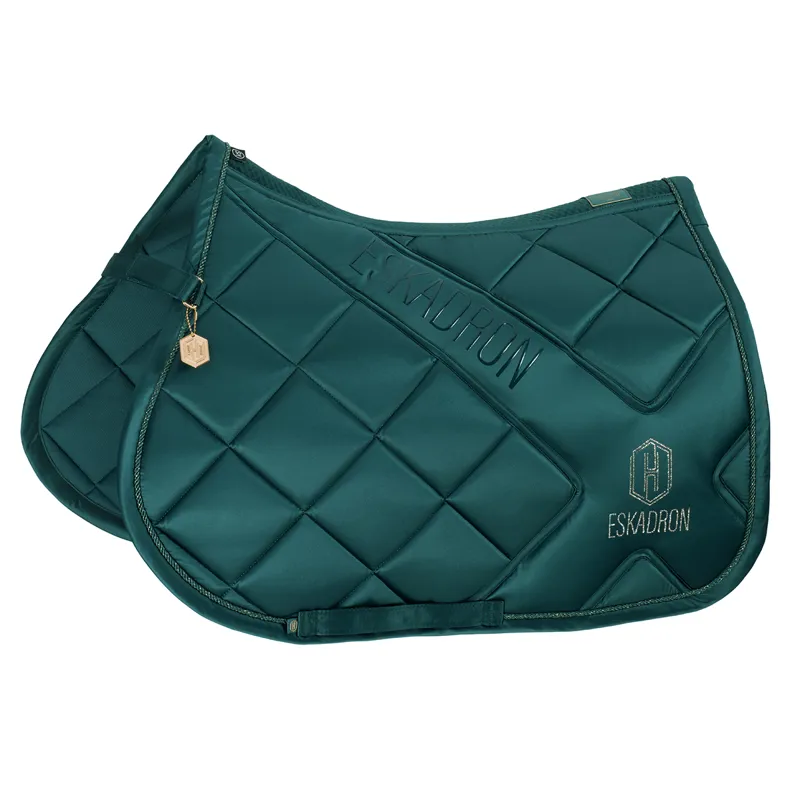 Eskadron Heritage Bicross MattGloss Jump Saddlecloth - Vintage Green