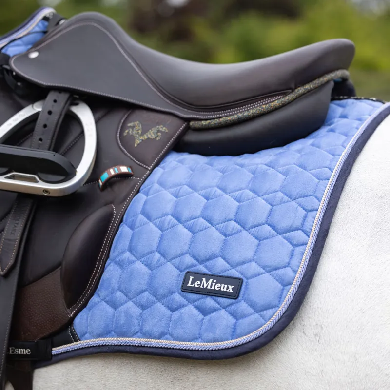 LeMieux x This Esme EuroJump Square - Corn Blue-2