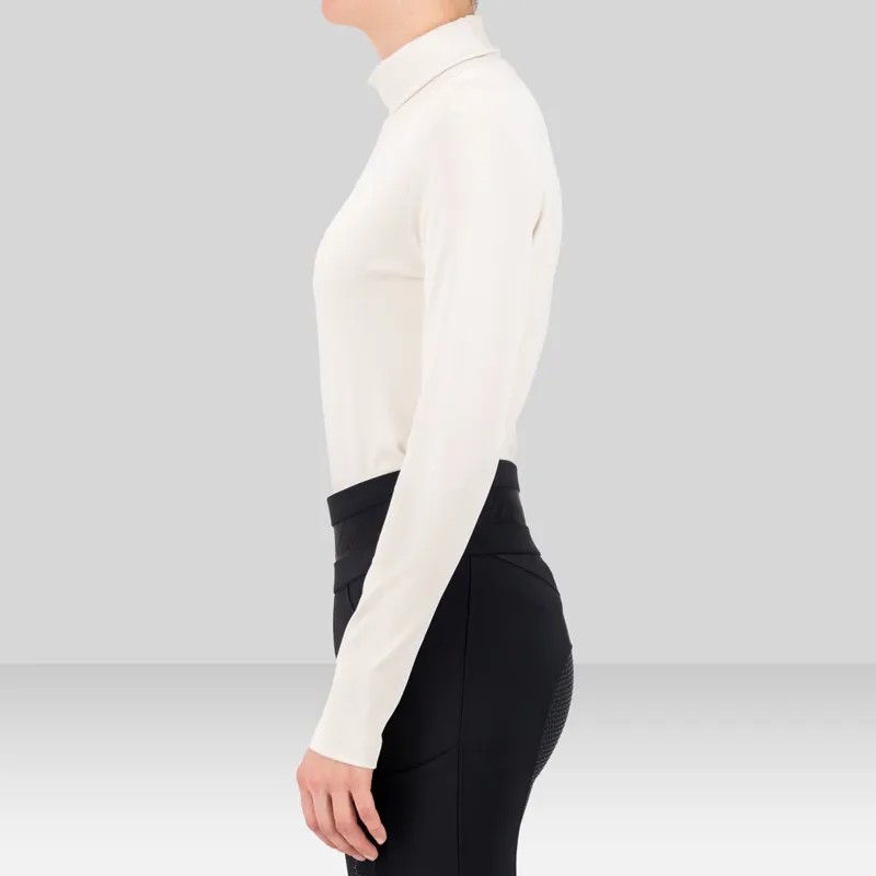 Euro-Star Sofia Ladies Roll Neck Top - Ivory-2