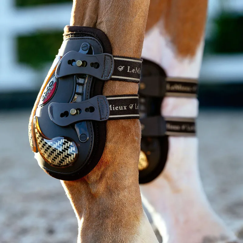 LeMieux Exo-Flex Ankle Fetlock Boots - Brown-1