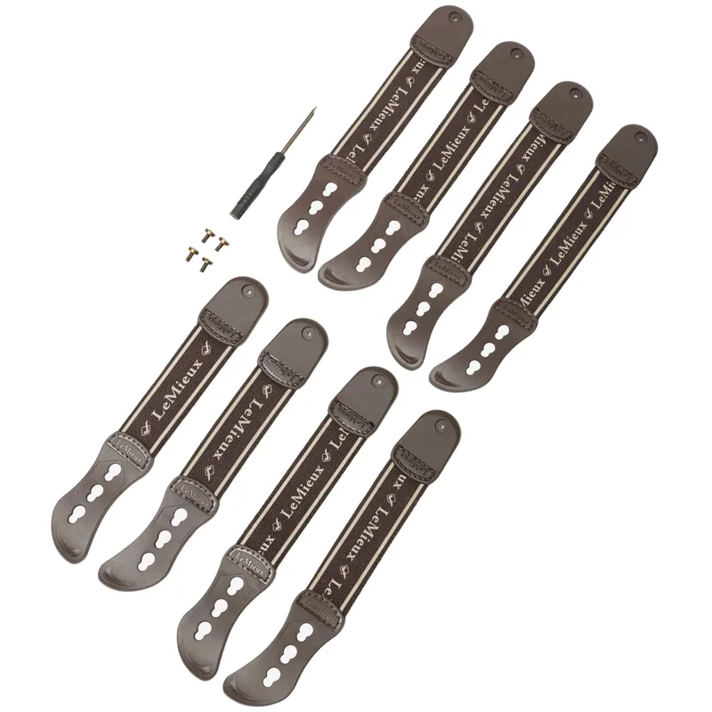 LeMieux Exo-Flex Ankle Fetlock Boots Spare Strap Set - Brown-1