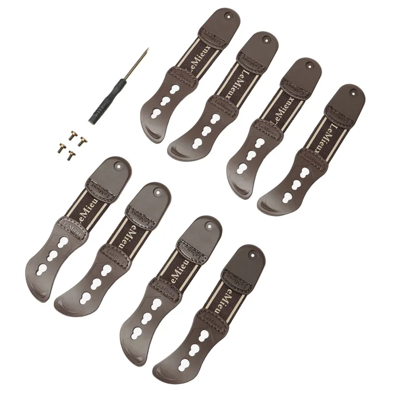 LeMieux Exo-Flex Tendon Boots Spare Strap Set - Brown-1