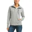 Ariat Team Logo Full Zip Ladies Sweatshirt - Heather Grey