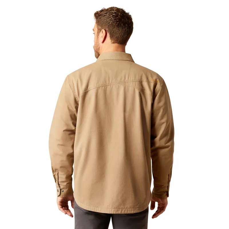 Ariat Rebar Canvas Mens Shirt Jacket - Khaki-2