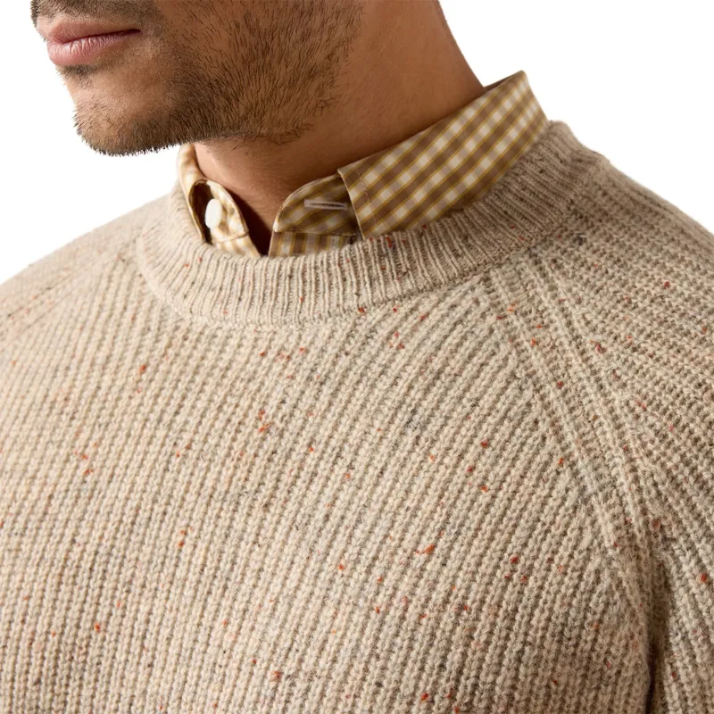 Ariat Country Heddon Mens Sweater - Oatmeal-4