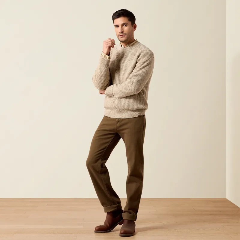 Ariat Country Heddon Mens Sweater - Oatmeal-7