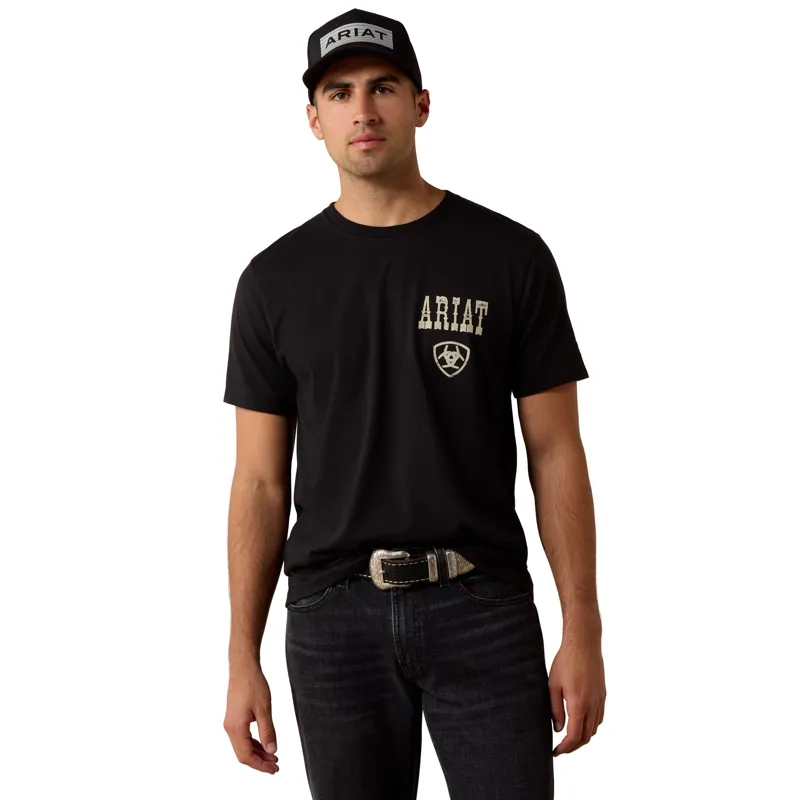 Ariat Cowboy Way-Up Mens Tee - Black-1