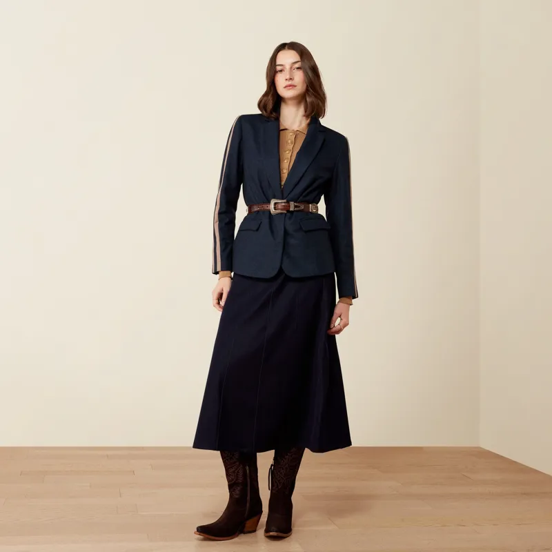 Ariat Dornie Womens Blazer - Navy-8