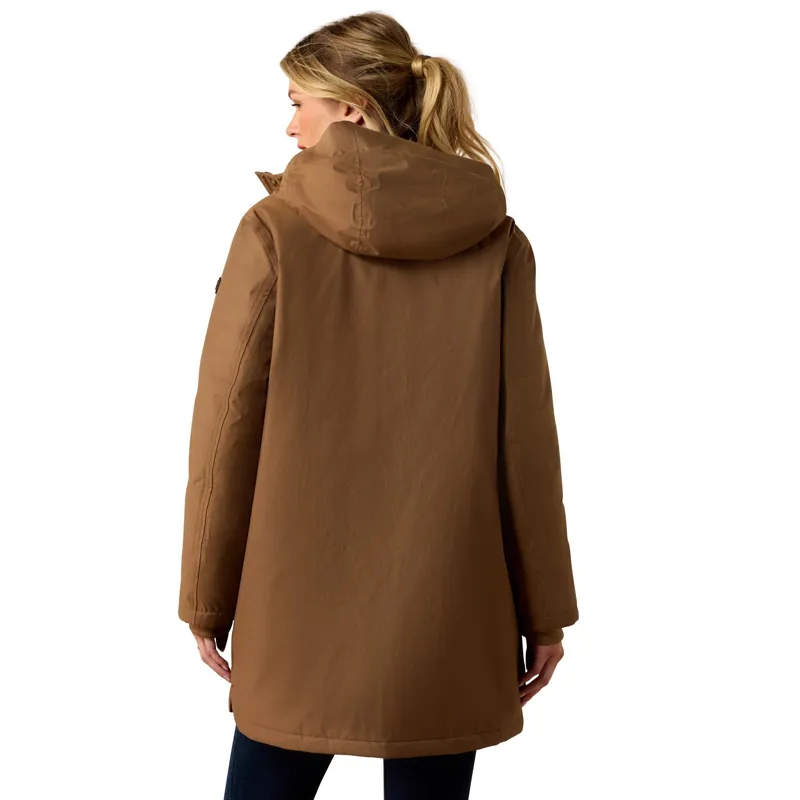Ariat Barrowmere H20 Womens Insulated Waterproof Parka Jacket - Malt-1