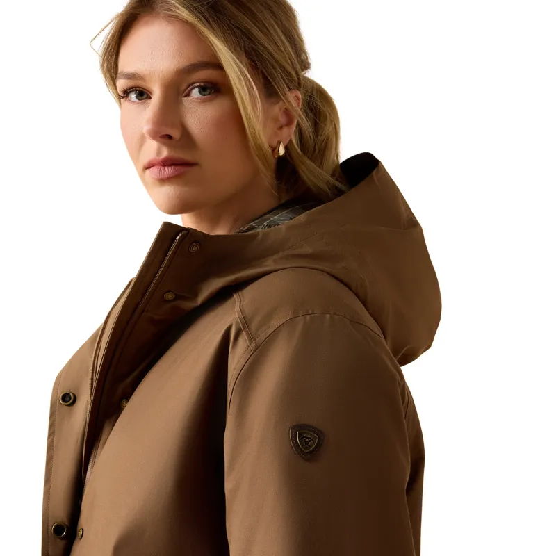 Ariat Barrowmere H20 Womens Insulated Waterproof Parka Jacket - Malt-2