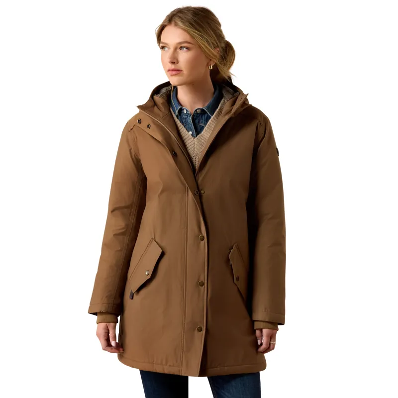 Ariat Barrowmere H20 Womens Insulated Waterproof Parka Jacket - Malt