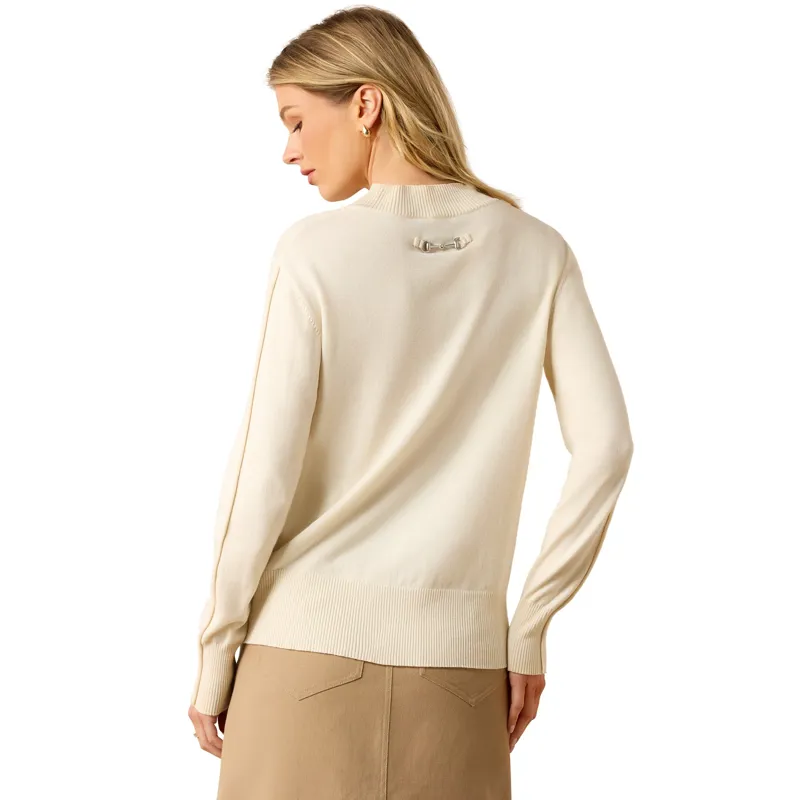 Ariat Coney Womens Sweatshirt - Antique White-2