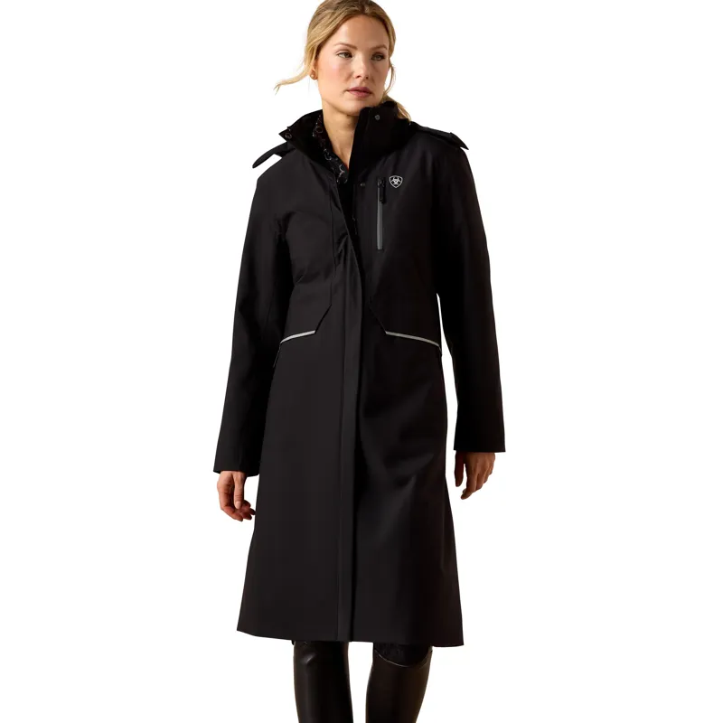 Ariat Long Rider Womens Waterproof Coat - Black
