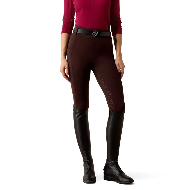 Ariat Venture 2.0 Thermal Full Grip Riding Tights - Chocolate Plum-4