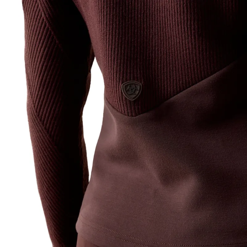 Ariat Skadi Womens Full Zip Sweatshirt - Chocolate Plum-3