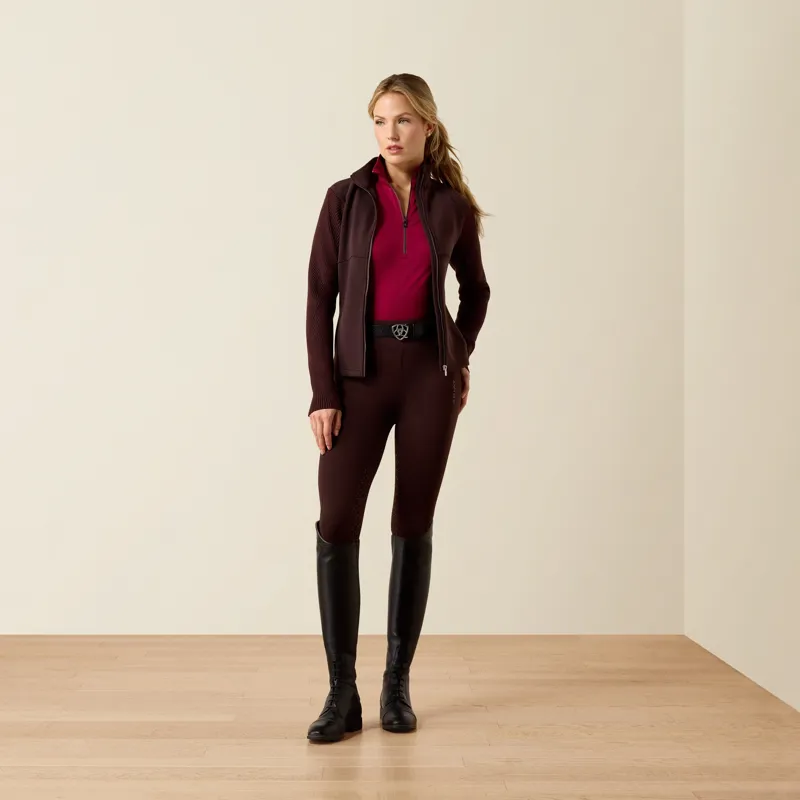 Ariat Skadi Womens Full Zip Sweatshirt - Chocolate Plum-5