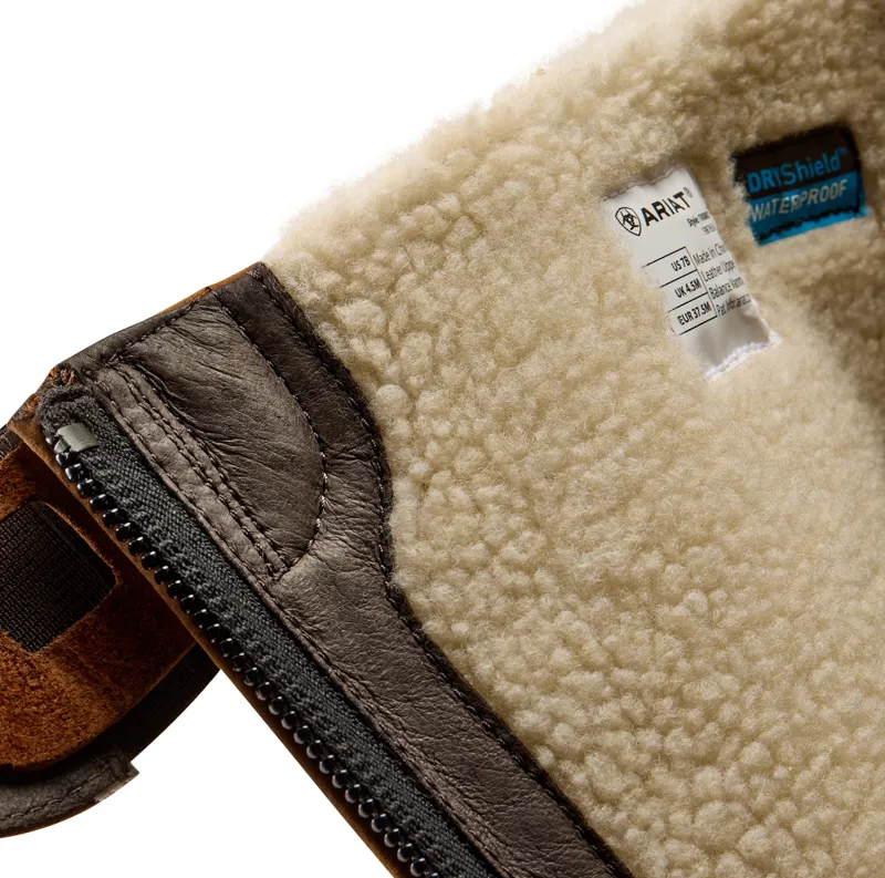 Ariat Telluride Tall Sherpa Waterproof Womens Boots - Barn Brown-7