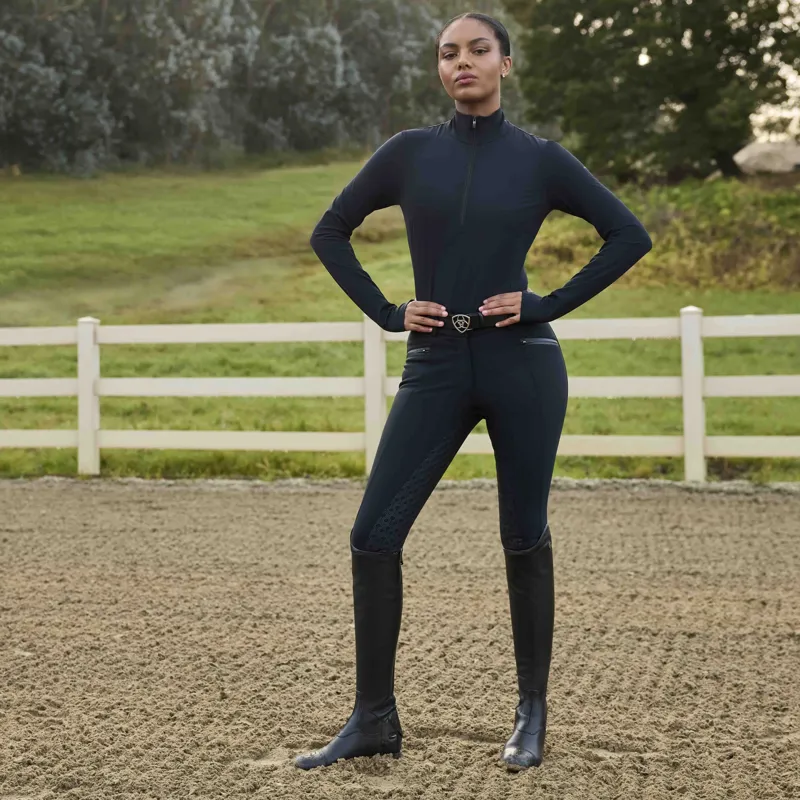 Ariat Troika Waterproof Full Grip Womens Breeches - Black-4