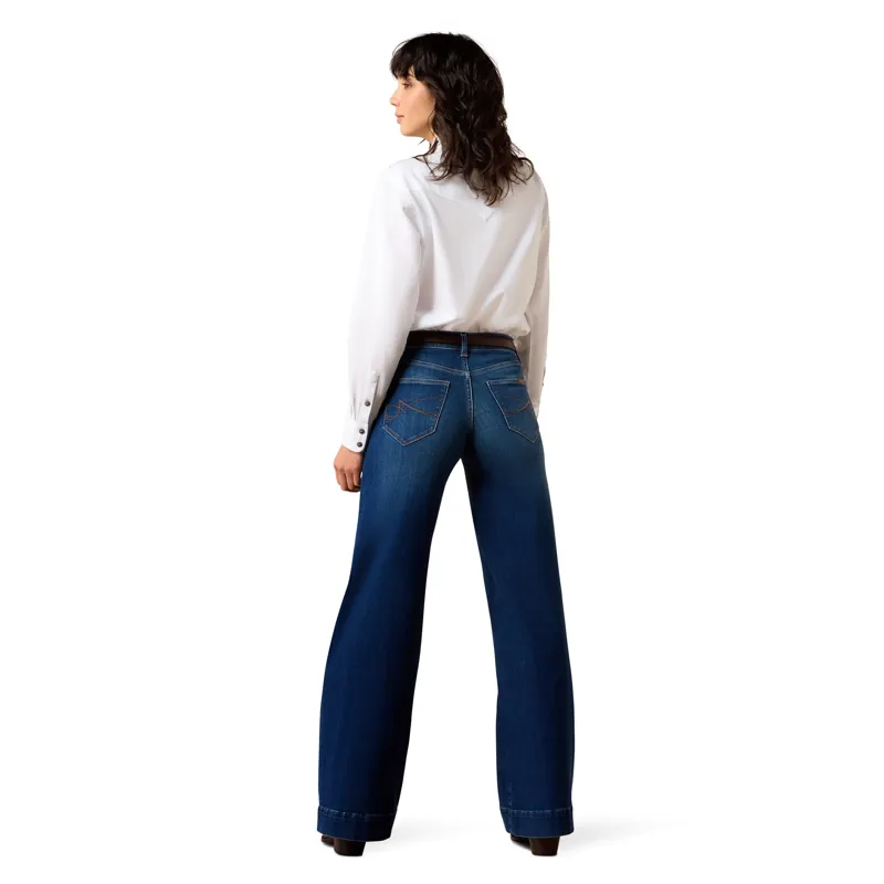 Ariat Revel Vilma Ultra Stretch Womens Wide Leg Jeans - Norwalk-1