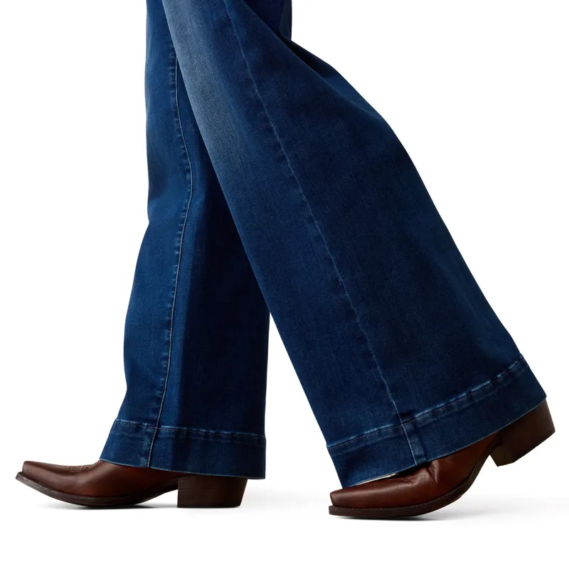 Ariat Revel Vilma Ultra Stretch Womens Wide Leg Jeans - Norwalk-4
