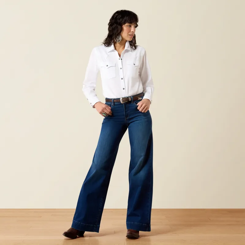 Ariat Revel Vilma Ultra Stretch Womens Wide Leg Jeans - Norwalk-6