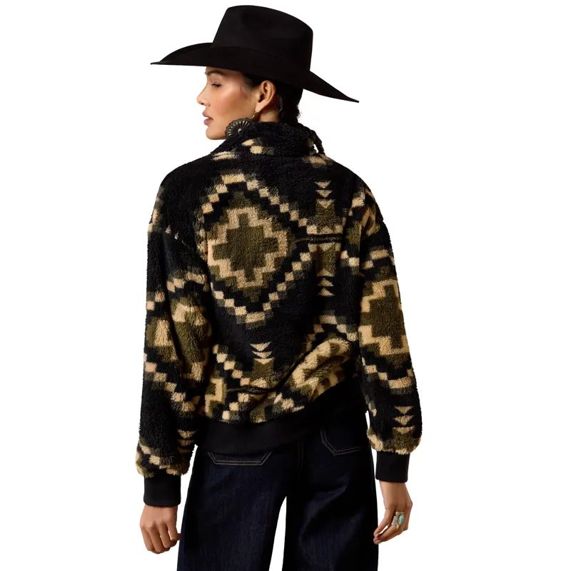 Ariat Berber Snap Front Womens Sweatshirt - Gambit Southwest Print-1