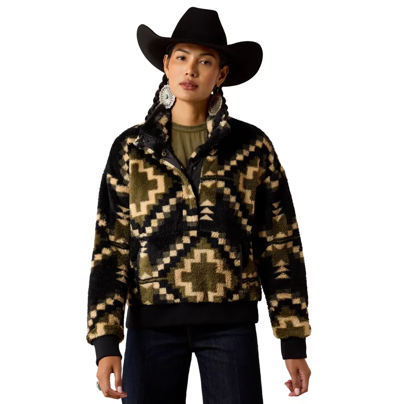 Ariat Berber Snap Front Womens Sweatshirt - Gambit Southwest Print