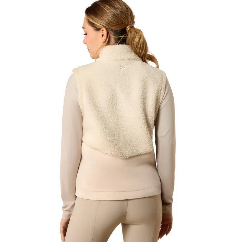 Ariat Laviolette Junior Girls Fleece Gilet - Almond Milk-1