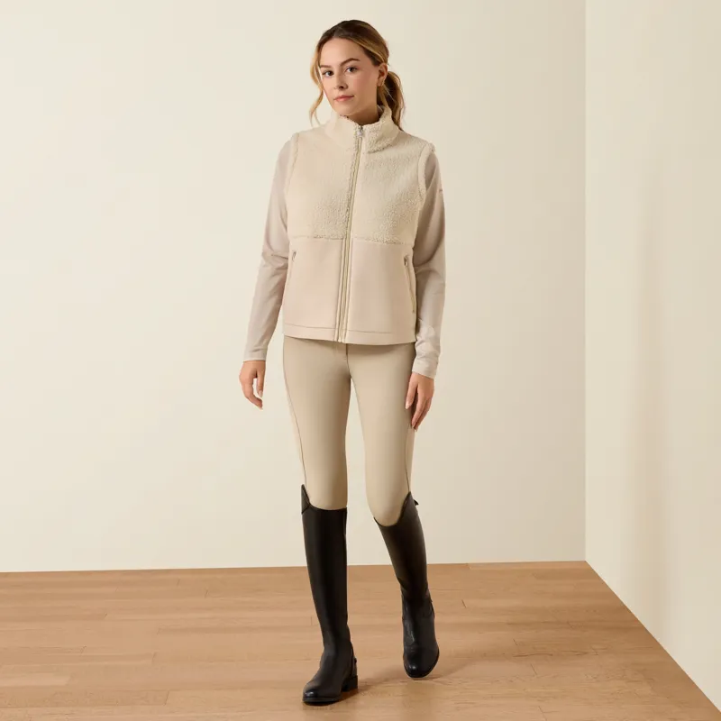 Ariat Laviolette Junior Girls Fleece Gilet - Almond Milk-4