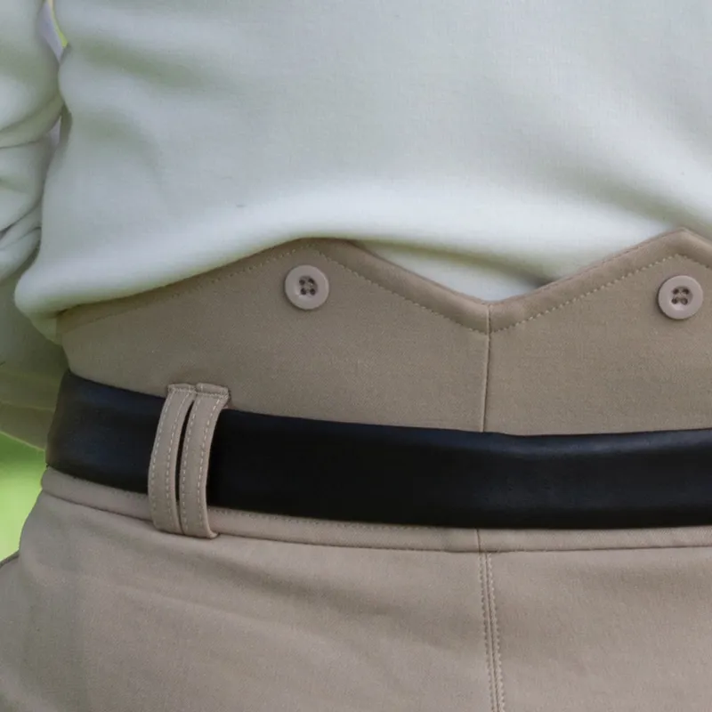 Equetech Foxhunter Hybrid Knee Patch Mens Competition Breeches - Beige-3