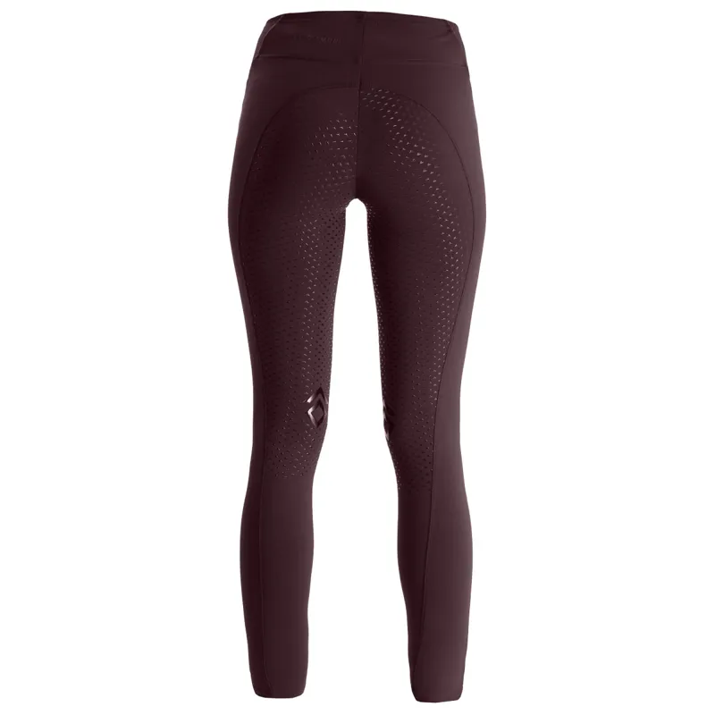 Aztec Diamond Core Full Grip Ladies Riding Leggings - Deep Mauve-5