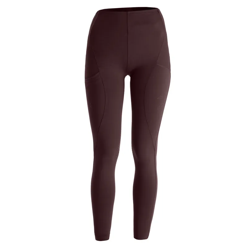 Aztec Diamond Core Full Grip Ladies Riding Leggings - Deep Mauve-6