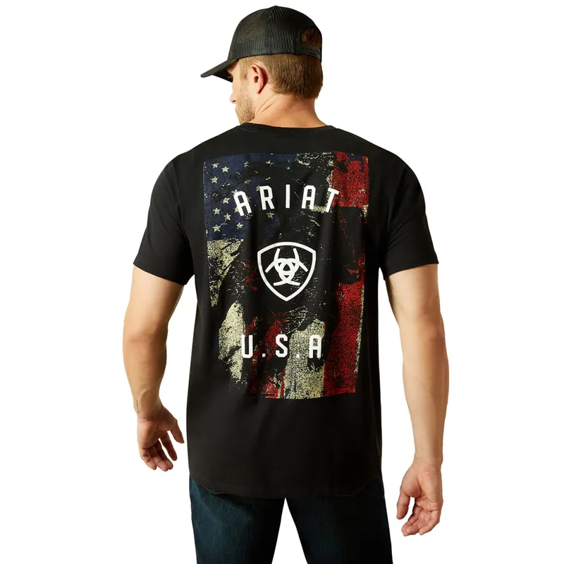 Ariat Faded Bull Mens Tee - Black