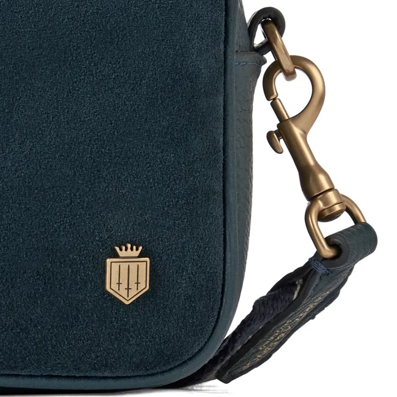 Fairfax and Favor Farnham Cross Body Bag - Teal Suede-4